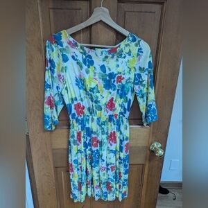 Alice + Olivia Colorful Floral Dress